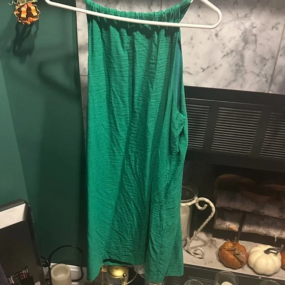 Banana Republic Teal Gathered Dress - Picture 7 of 7